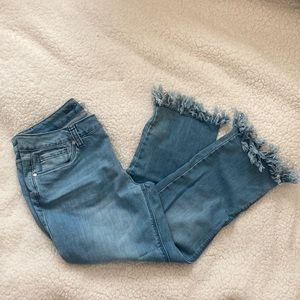 Indigo Thread Company Distressed Ankle Jeans